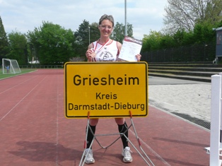 Deutsche Halmarathon Meisterschaft Greisheim 2011 Regina Vielmeier